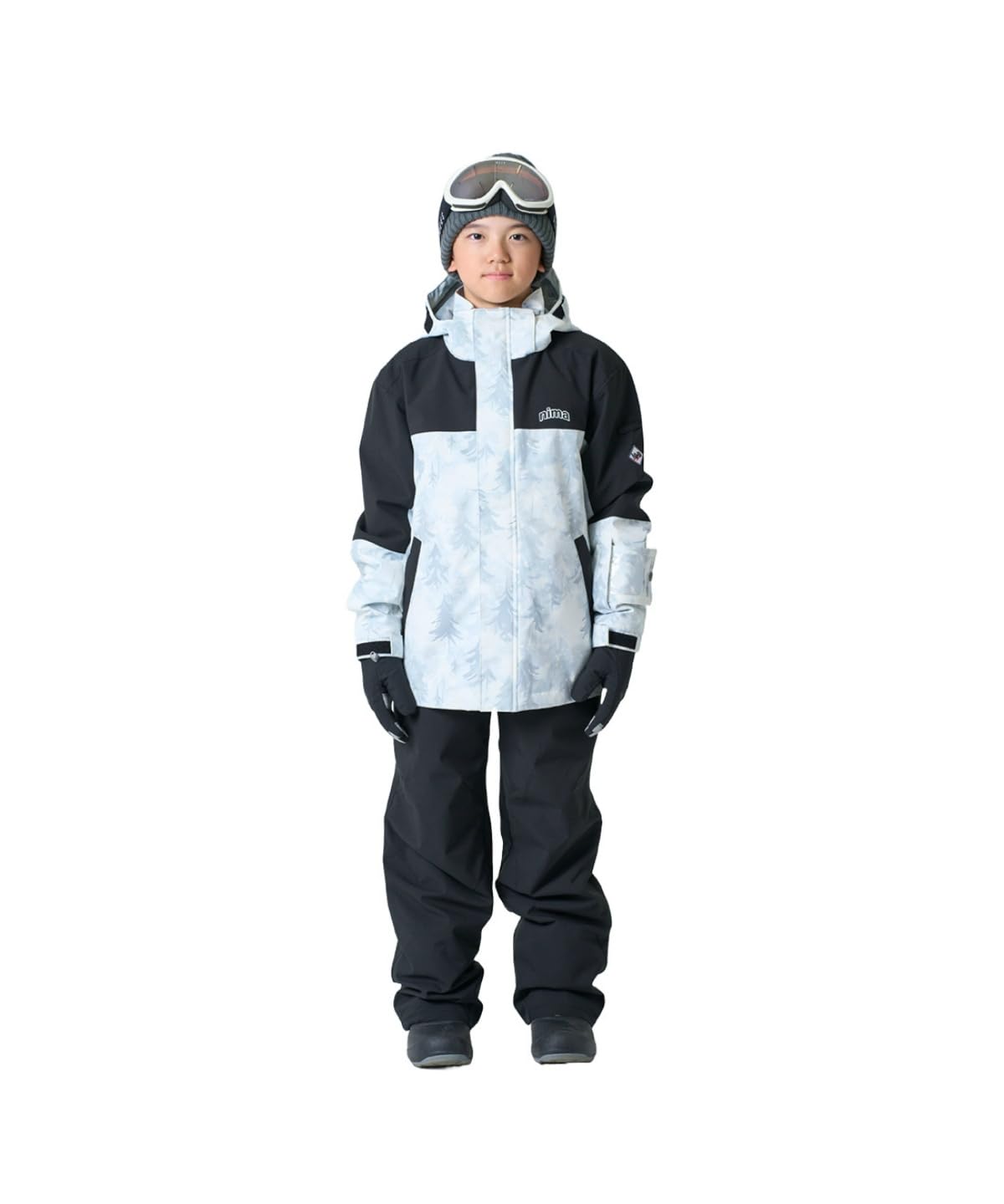 ★美品★nima スキー　スノーボード　ウェア　140 上下 Amazon.co.jp: 〔ニーマ〕スキーウェア 上下セット ジュニア ST JR